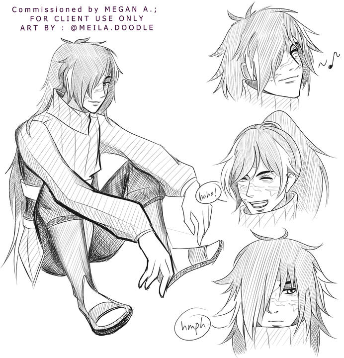 party sketch commissioned by Scottie E.